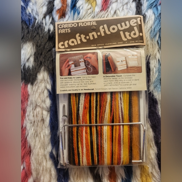 Vintage jiffy weaving kit by sunset designs - Picture 2 of 3